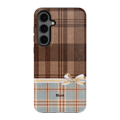 Mocha-Plaid-samsung-case-S24 Plus-1
