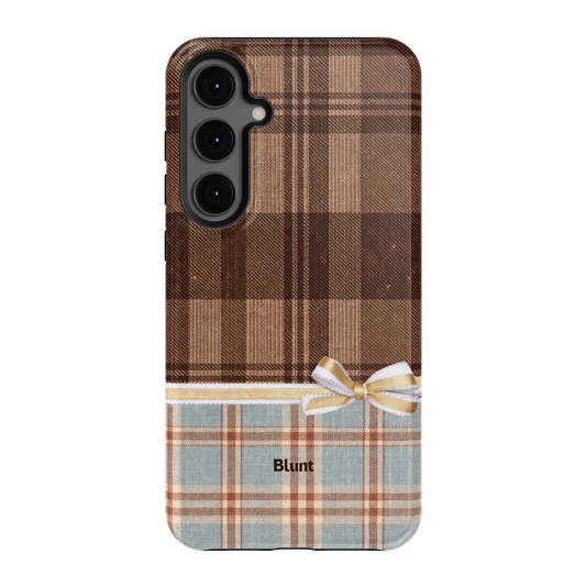 Mocha-Plaid-samsung-case-S24 Plus-1