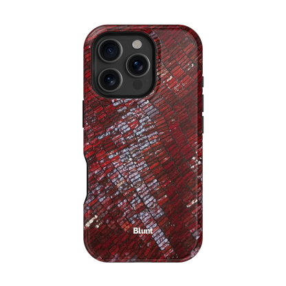 Crimson Scale iPhone Case