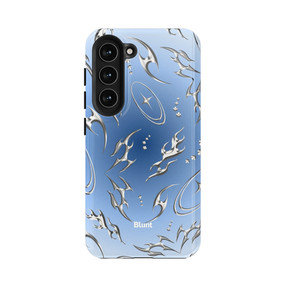 Blue Cyber Samsung Case