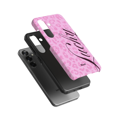 Pink Cheetah Lucky Samsung Case