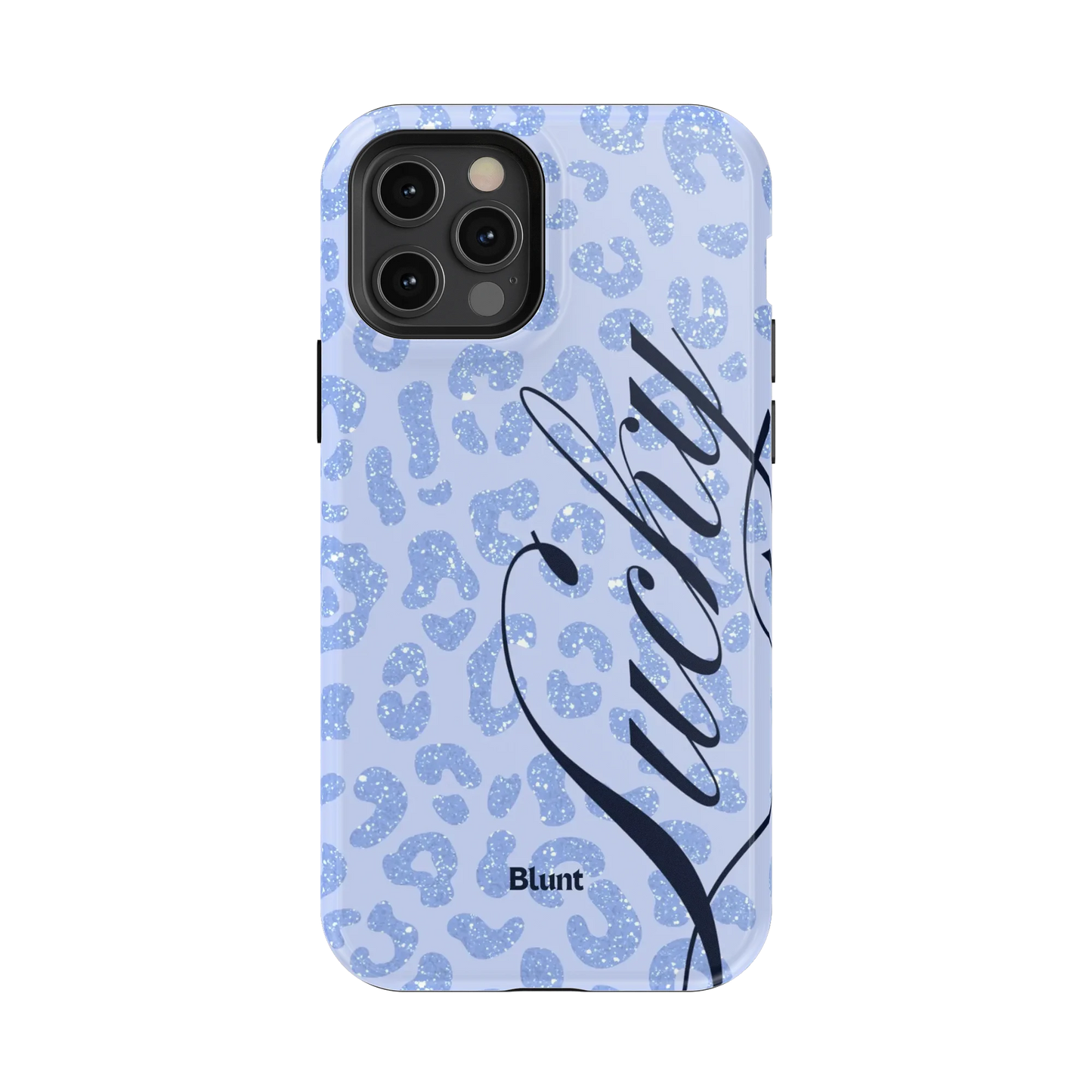 Blue Cheetah Lucky iPhone Case