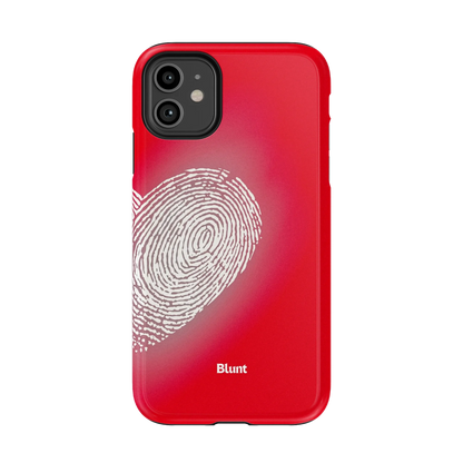Heart Print Red iPhone Case