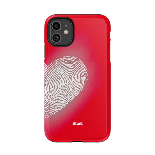 Heart Print Red iPhone Case