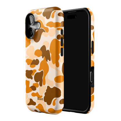 Orange Camo iPhone Case