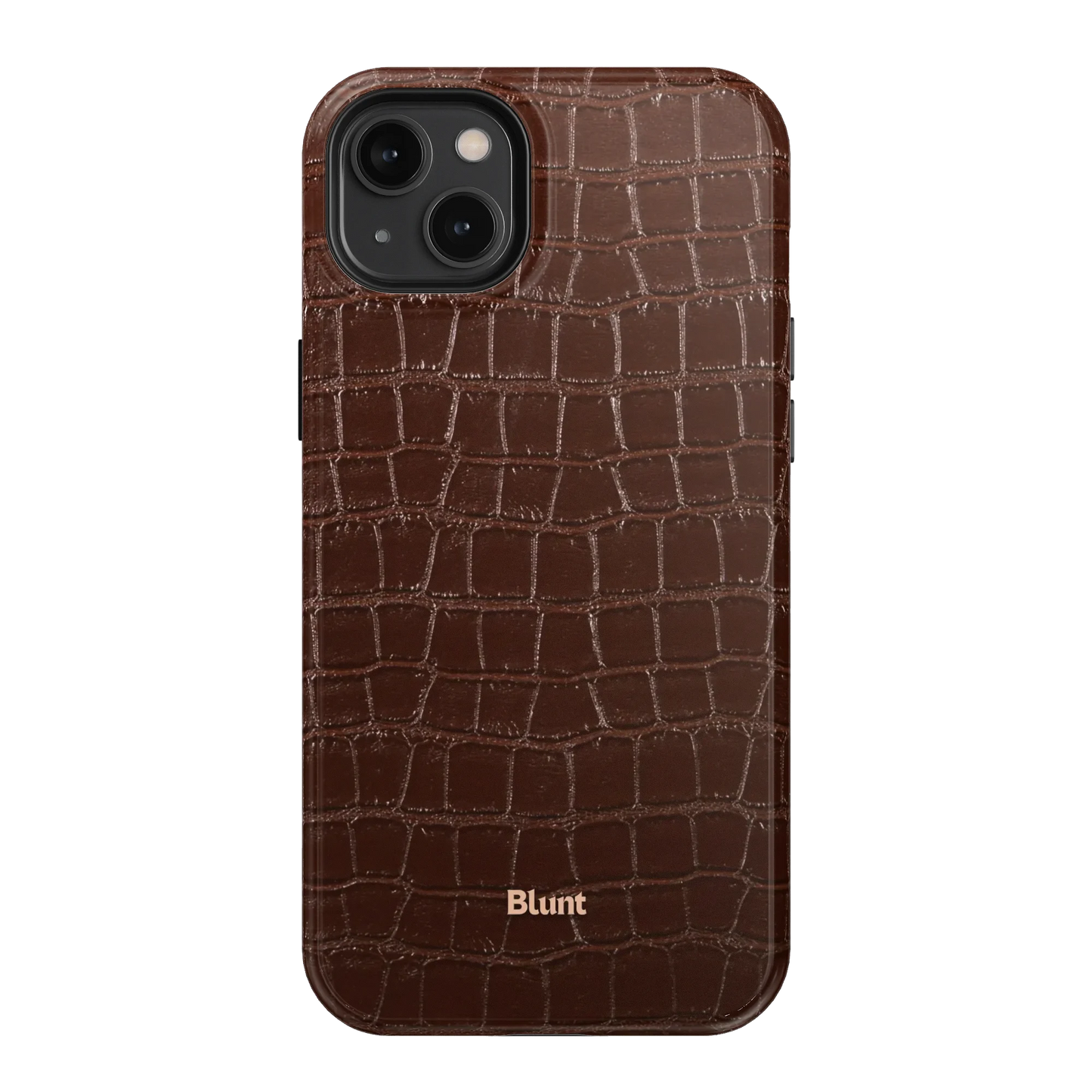 Chestnut Croc iPhone Case