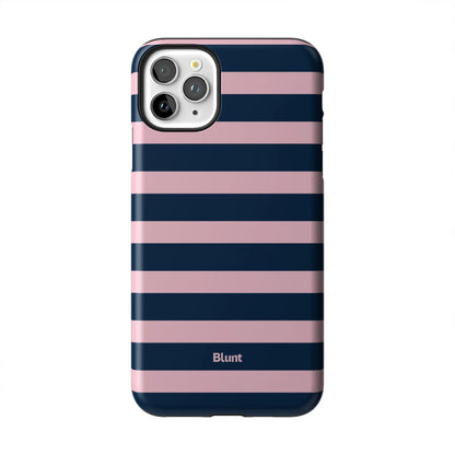 Blueberry-Blush-Stripe-iphone-case-iPhone 11 Pro Max-1