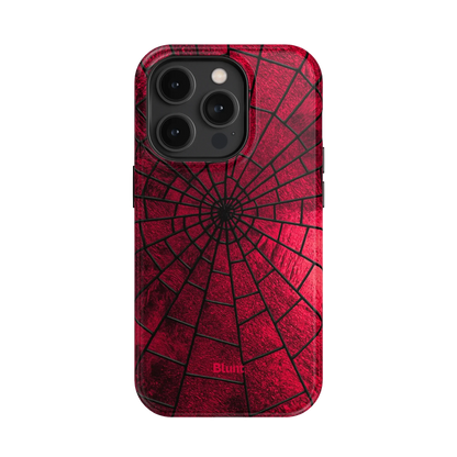 Crimson Web iPhone Case