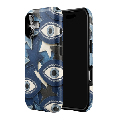 Evil Eye Denim iPhone Case