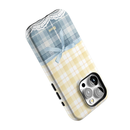 Blue-Lemonplaid-iphone-case-iPhone 15 Pro-4