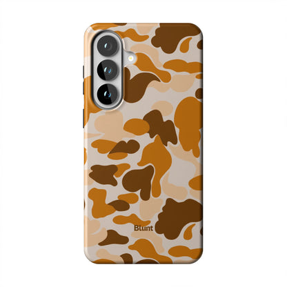 Orange Camo Samsung Case