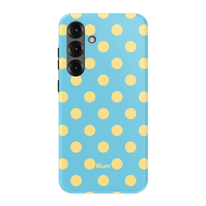 Blue Butter Polka Samsung Case