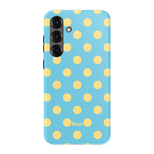 Blue Butter Polka Samsung Case