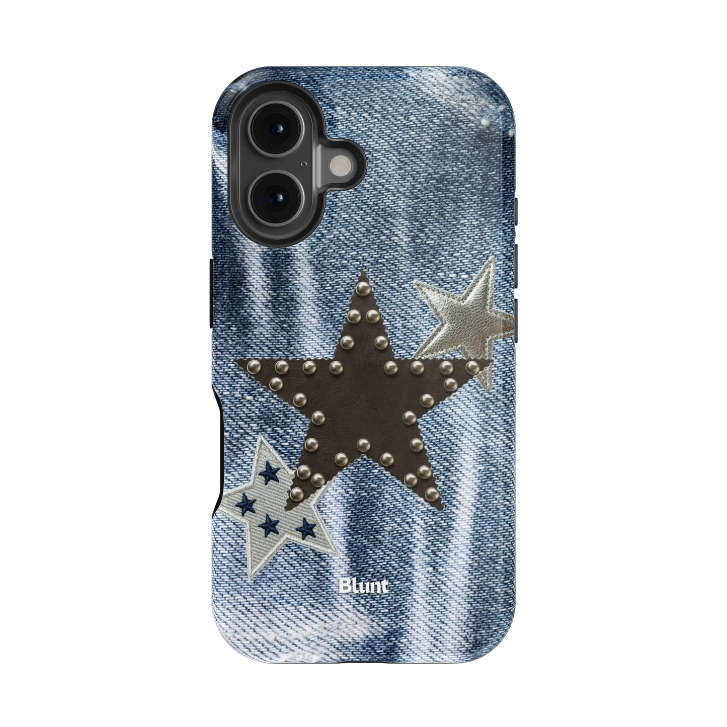 Denim Starstud iPhone Case