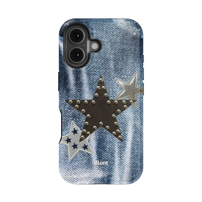 Denim Starstud iPhone Case