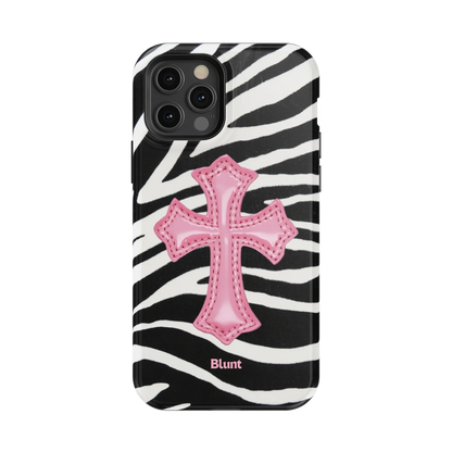 Zebra Halo iPhone Case