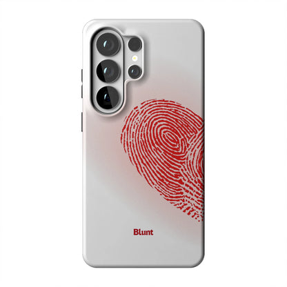 Heart Print White Samsung Case