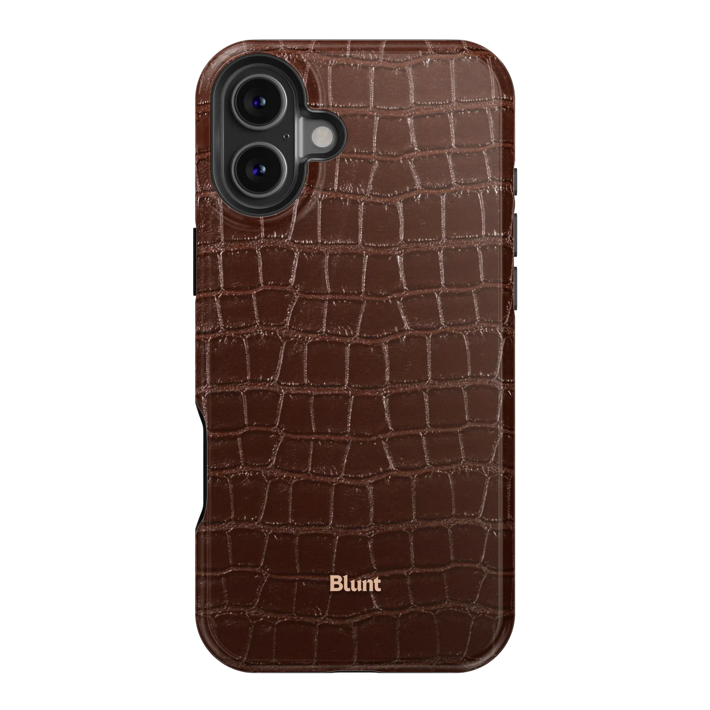 Chestnut Croc iPhone Case