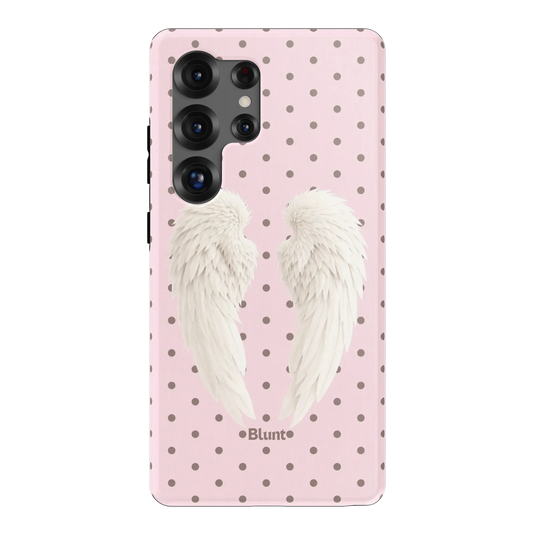 Pink Polka Wing Samsung Case