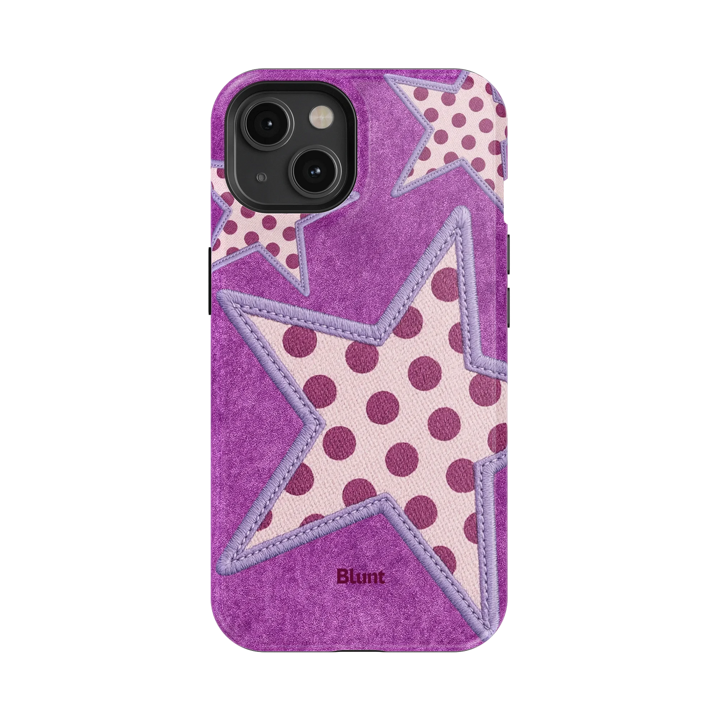 Lilac Crush Polka Star iPhone Case