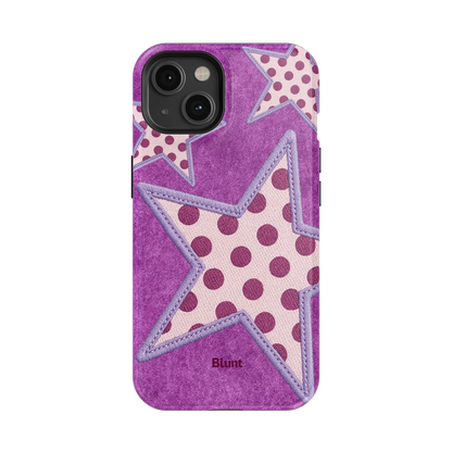 Lilac Crush Polka Star iPhone Case