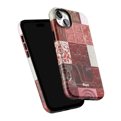 Checkered-Rouge-iphone-case-iPhone 14 Plus-5