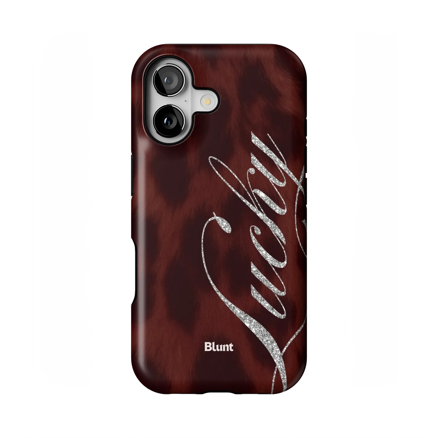 Brown Cheetah Lucky iPhone Case