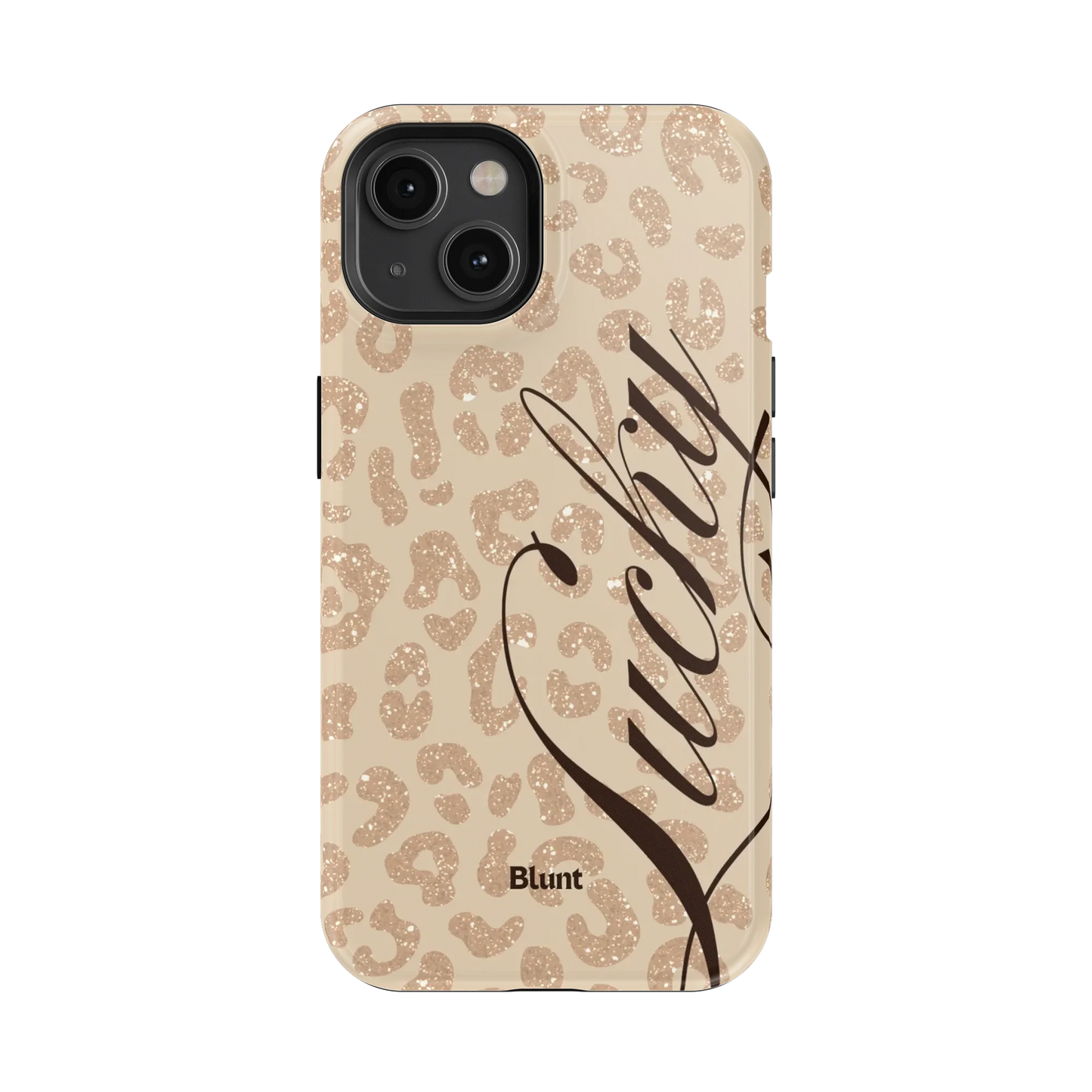 Cream Cheetah Lucky iPhone Case