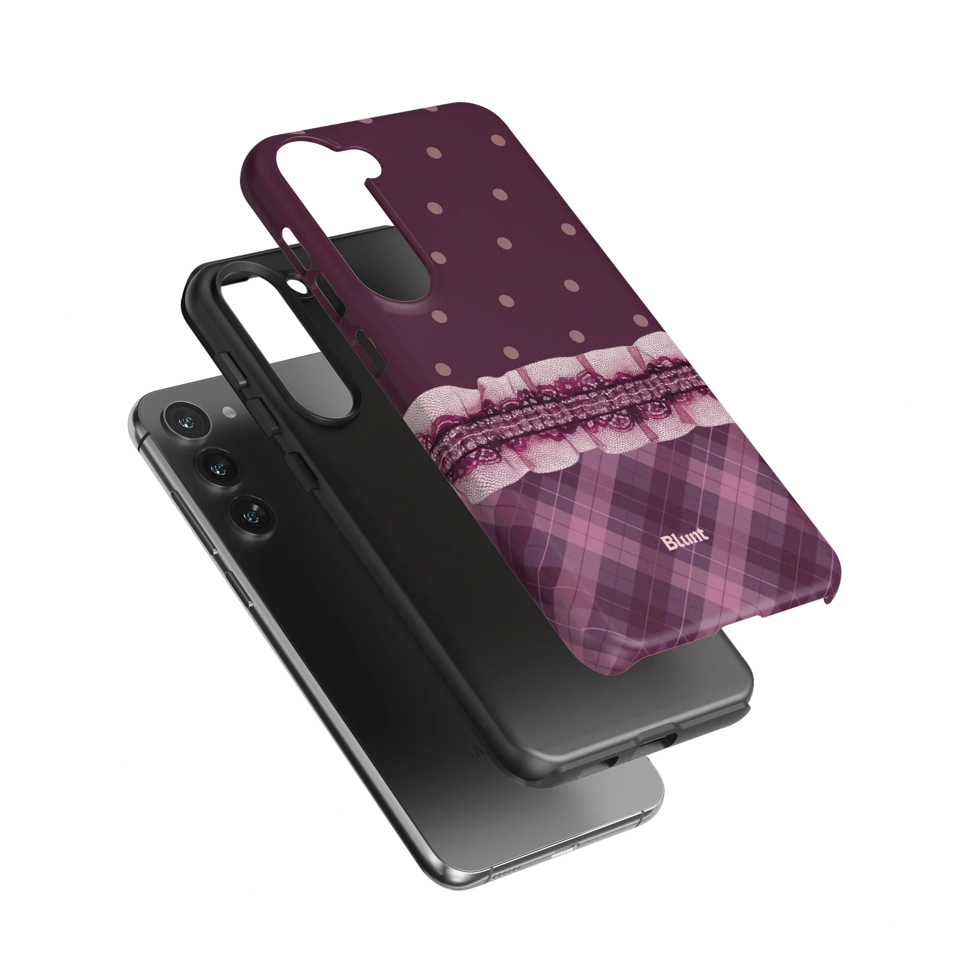 Lilac-Lattice-samsung-case-S23 Plus-3
