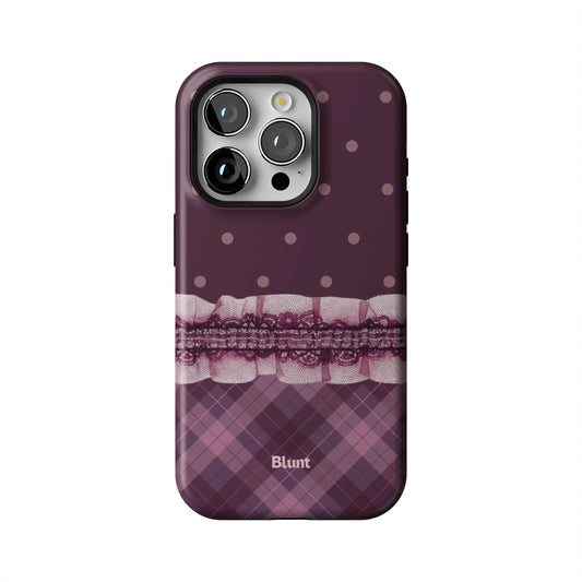 Lilac-Lattice-iphone-case-iPhone 15 Pro-1