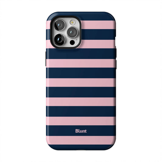 Blueberry-Blush-Stripe-iphone-case-iPhone 12 Pro Max-1