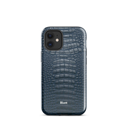 Navy Croc iPhone Case - Blunt Cases
