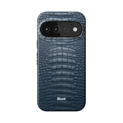 Navy Croc Pixel Case - Blunt Cases