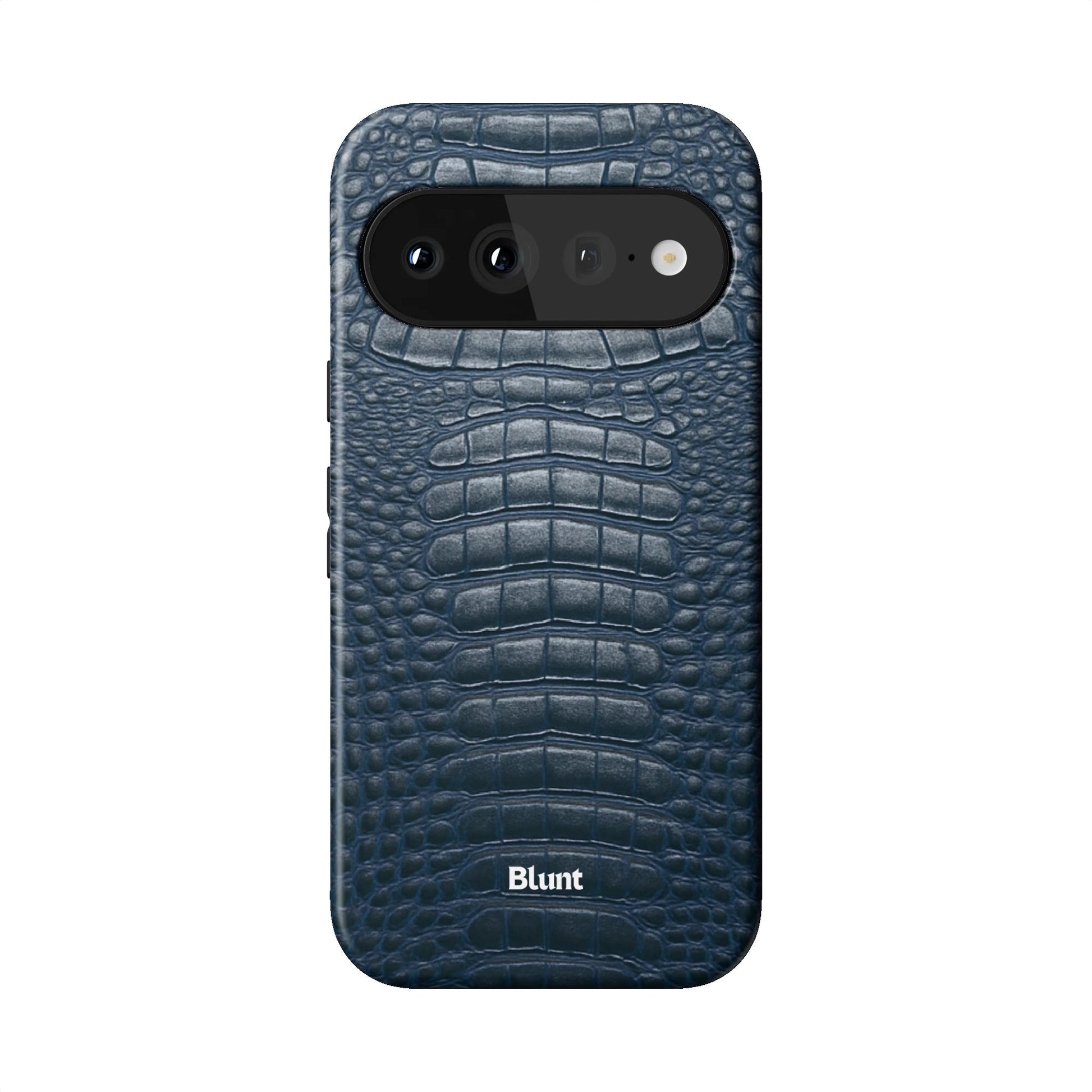 Navy Croc Pixel Case - Blunt Cases