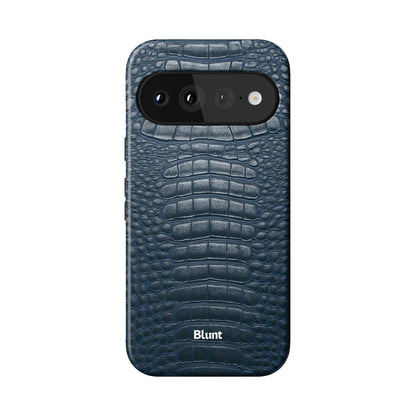 Navy Croc Pixel Case - Blunt Cases