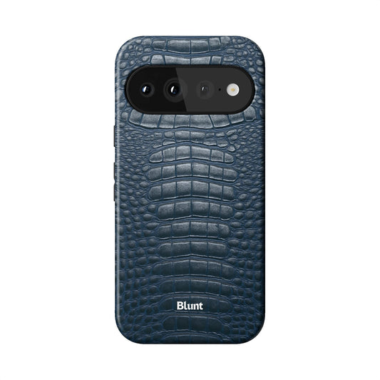 Navy Croc Pixel Case - Blunt Cases