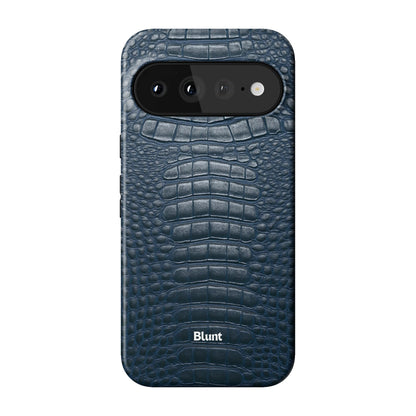 Navy Croc Pixel Case - Blunt Cases
