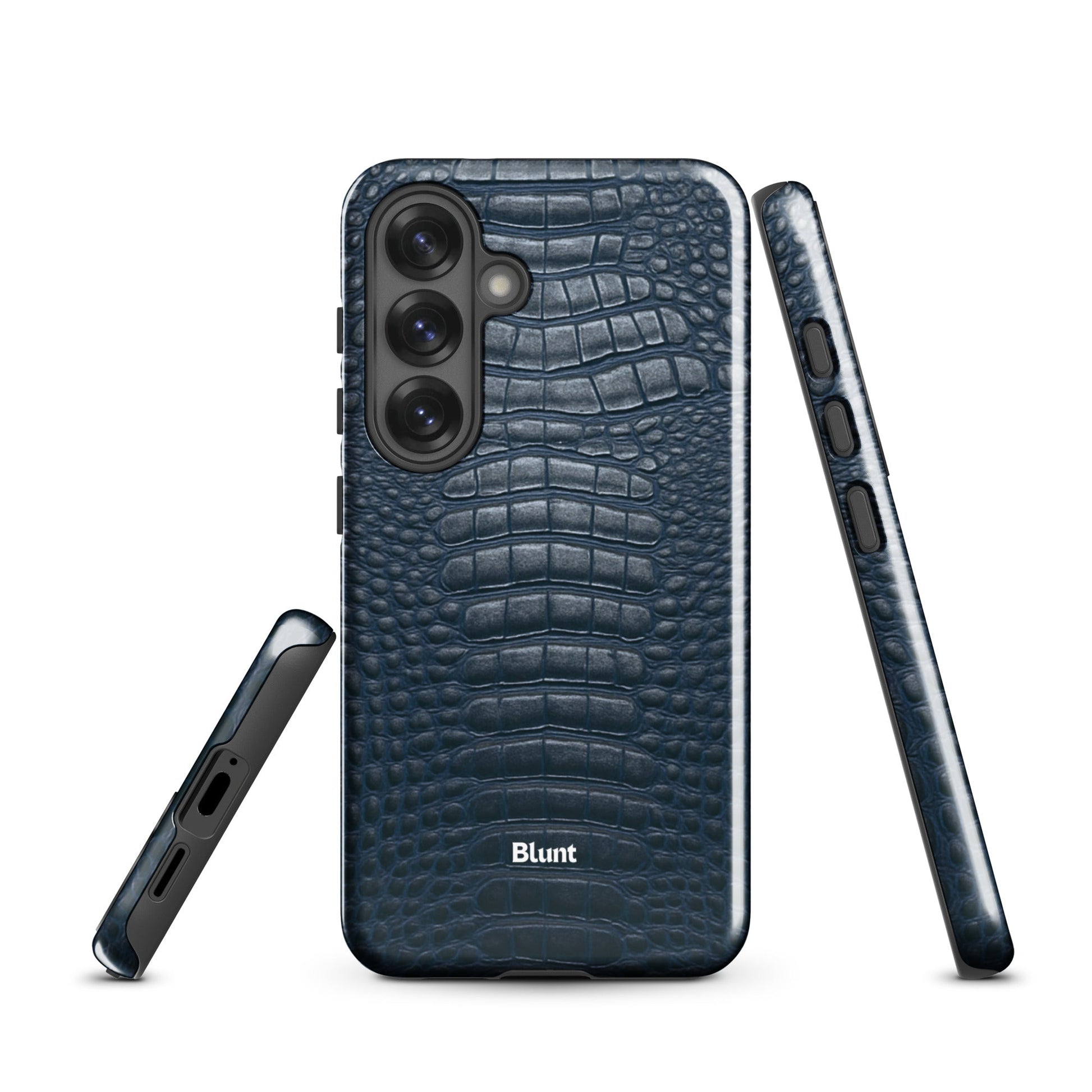 Navy Croc Samsung Case - Blunt Cases