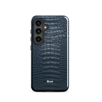 Navy Croc Samsung Case - Blunt Cases