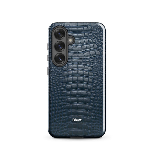 Navy Croc Samsung Case - Blunt Cases