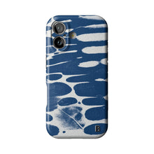 Navy Noir Abstract Statement iPhone Case