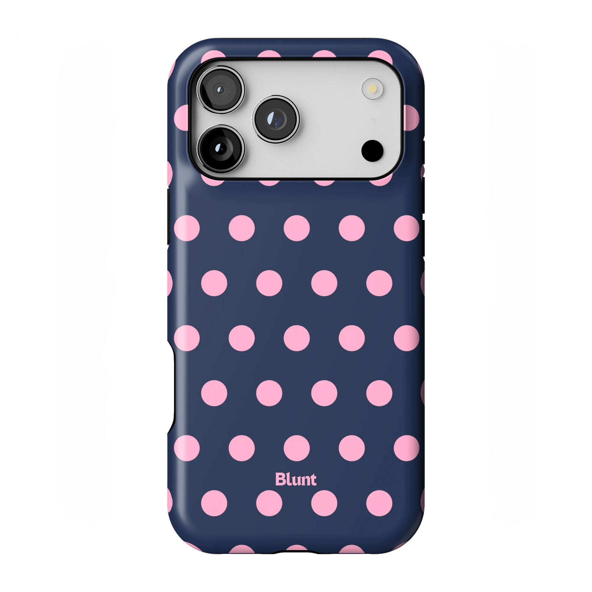 Navy Polka iPhone Case - Blunt Cases