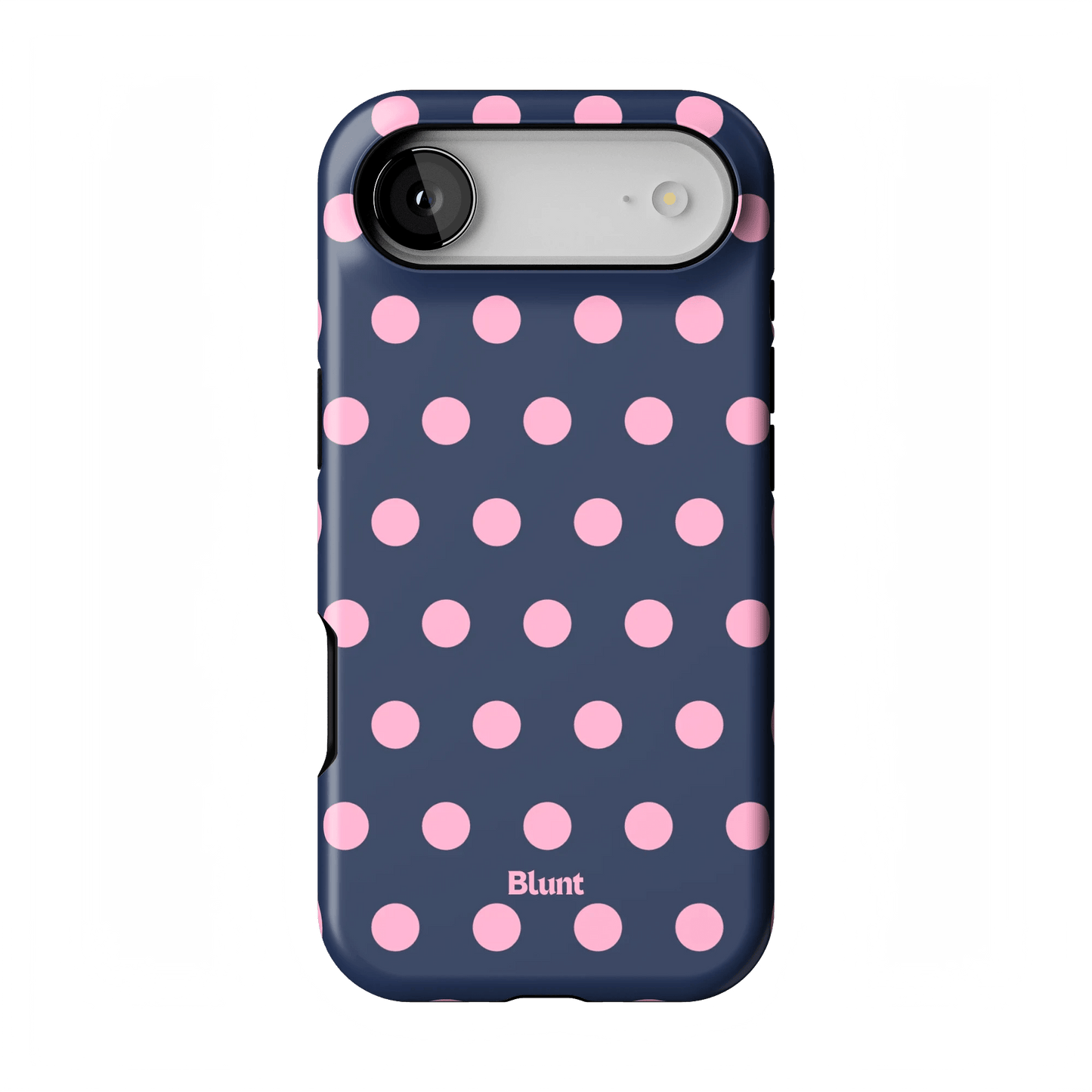 Navy Polka iPhone Case - Blunt Cases