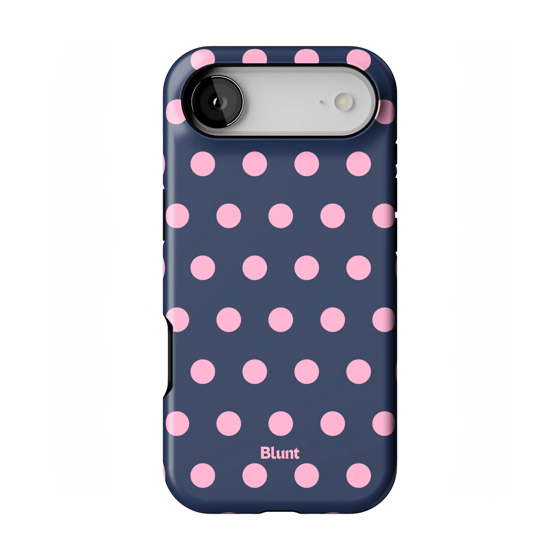 Navy Polka iPhone Case - Blunt Cases