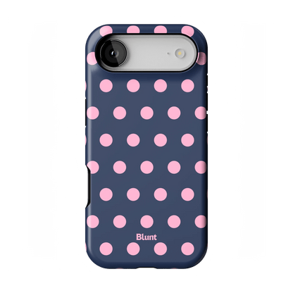 Navy Polka iPhone Case - Blunt Cases
