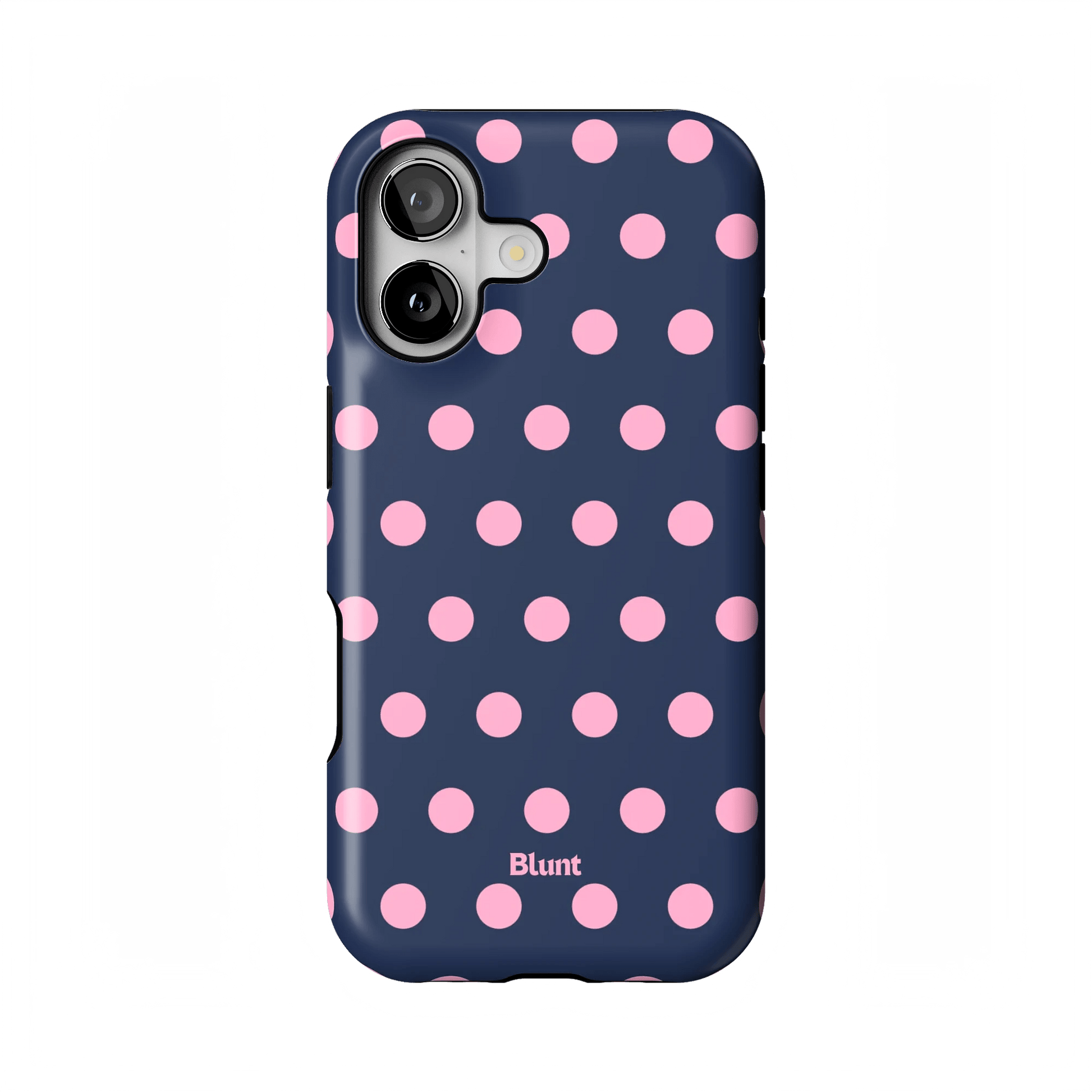 Navy Polka iPhone Case - Blunt Cases