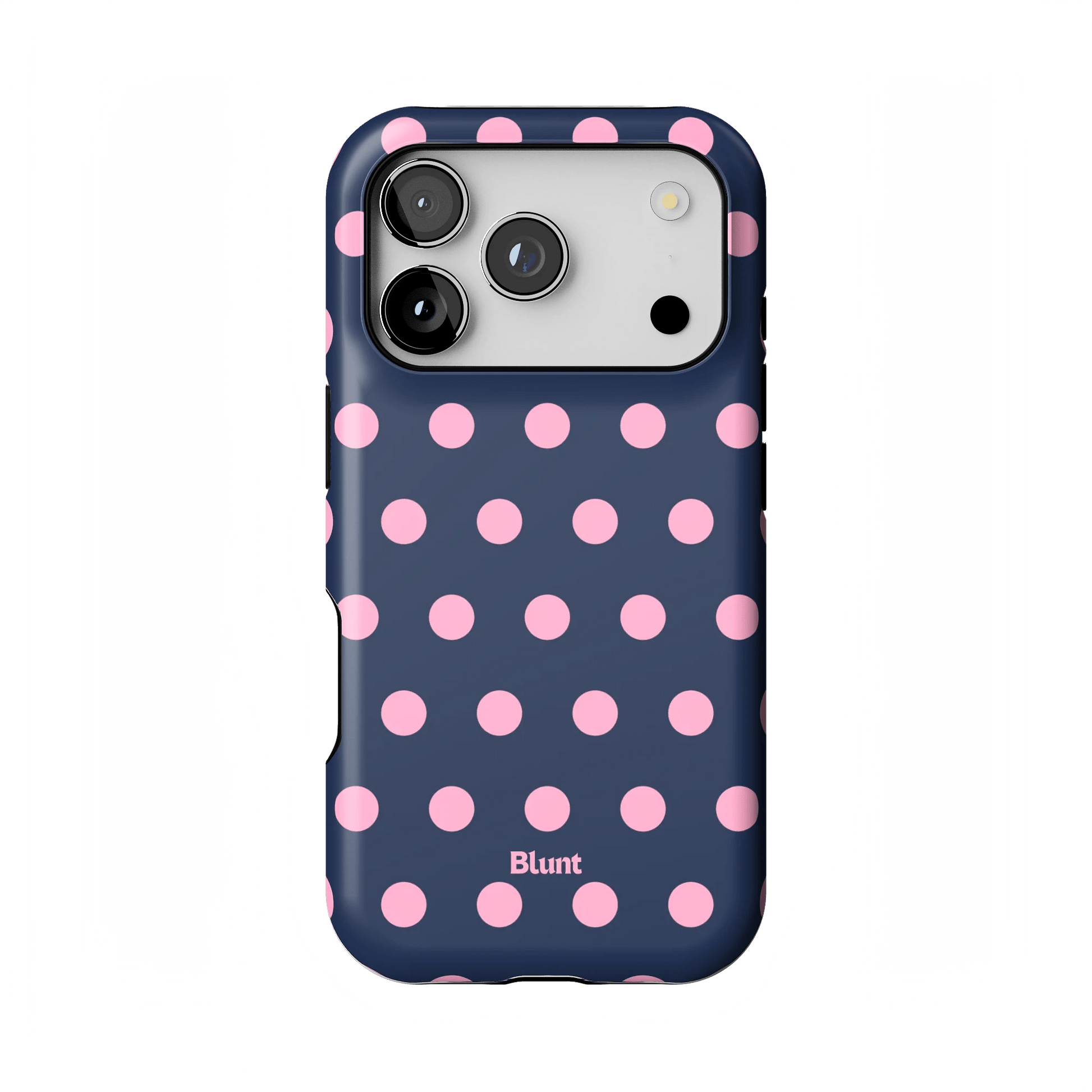 Navy Polka iPhone Case - Blunt Cases