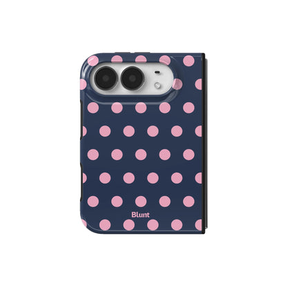 navy-polka-iphone-case iPhone 18 Duo case, view 2