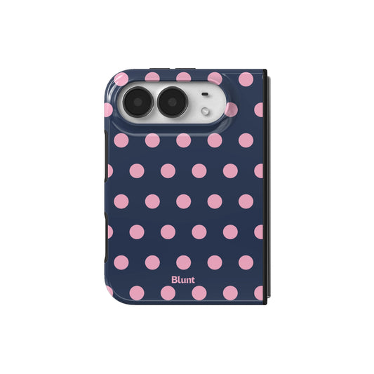 navy-polka-iphone-case iPhone 18 Duo case, view 2