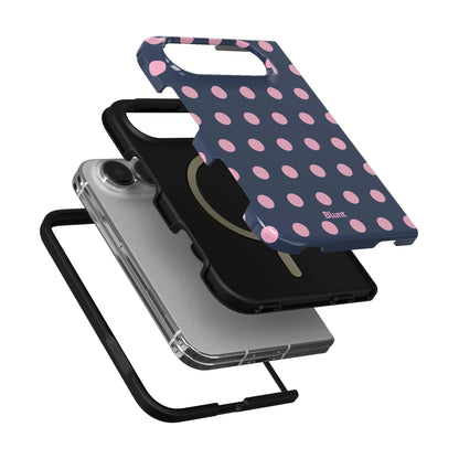 navy-polka-iphone-case iPhone 18 Duo case, view 6